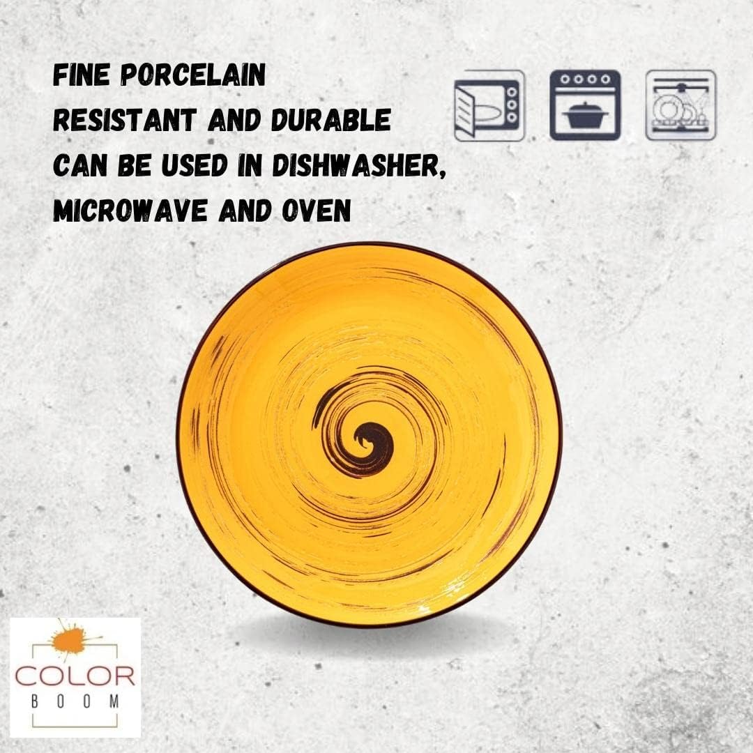 Wilmax SPIRAL Runder Teller 25 cm gelb kratzfest WL-669414/A