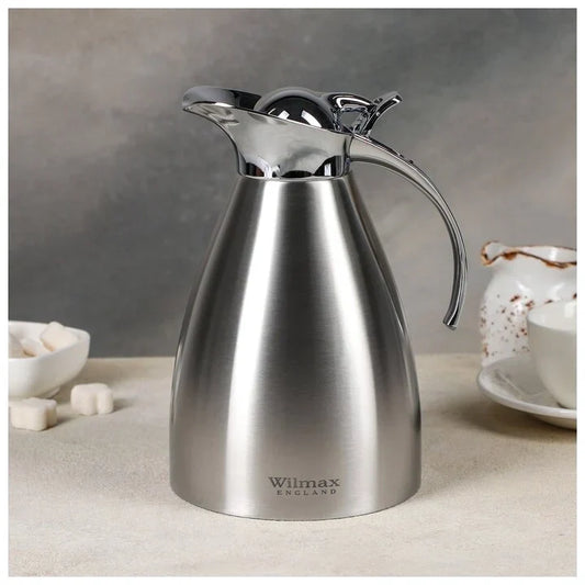 Wilmax Thermoskan 1000 ml RVS Zilver WL-511020115/A