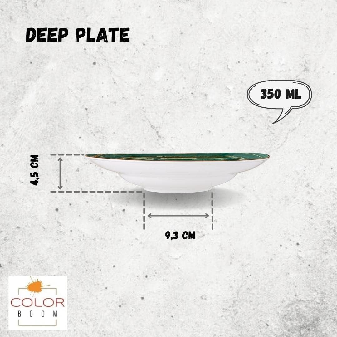 Wilmax Tiefer Teller, 25,5 cm, 350 ml, 2er Set, WL-669527/A2