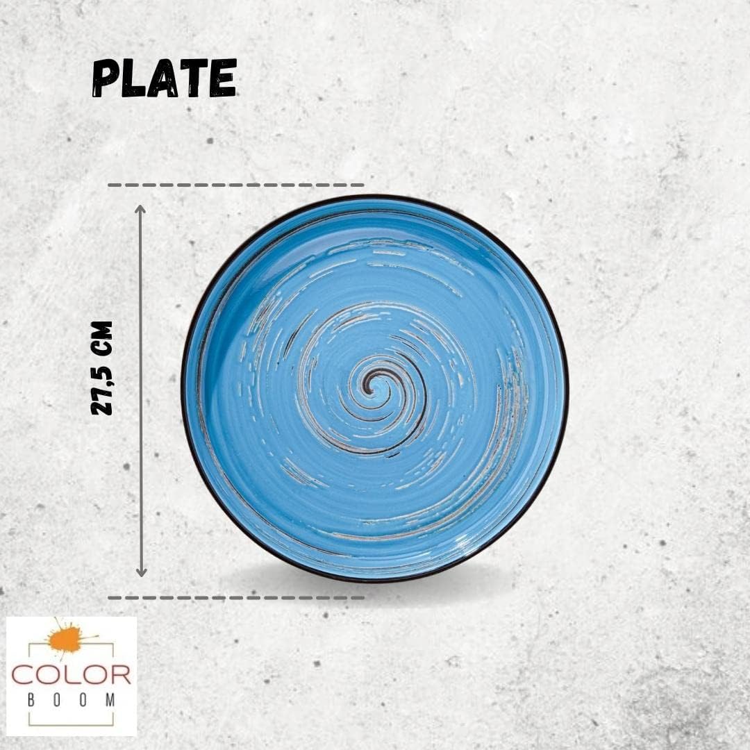 Wilmax SPIRAL Flacher Gourmet Teller, 28 cm, kratzfest – WL-669620/A