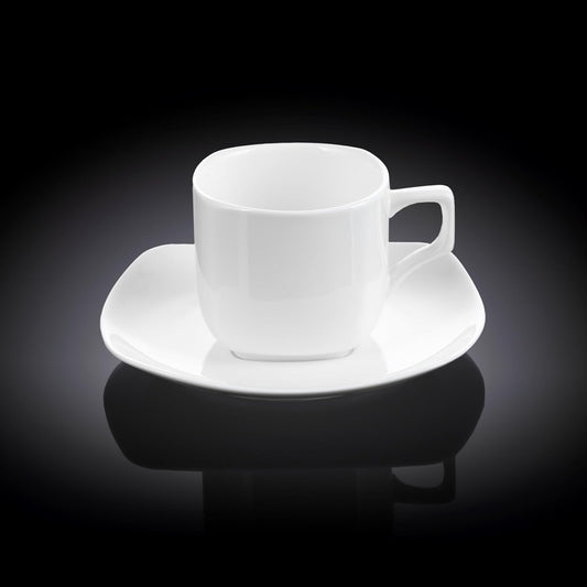 Wilmax Tea Cup and Saucer 200 ml White Porcelain WL-993003/1C