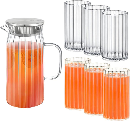 Wilmax Karaf met 6 glazen Glazen set WL-888219/A-888624/A6
