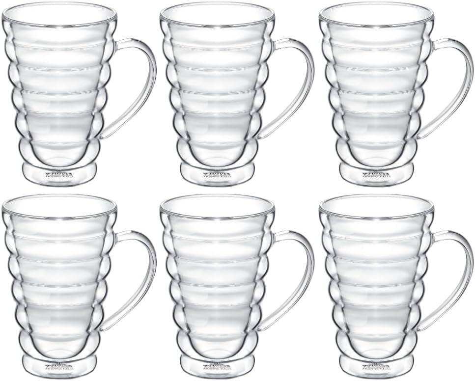 Wilmax Double Wall Glass Mug 250 ml - Set of 6 WL-888423/A6