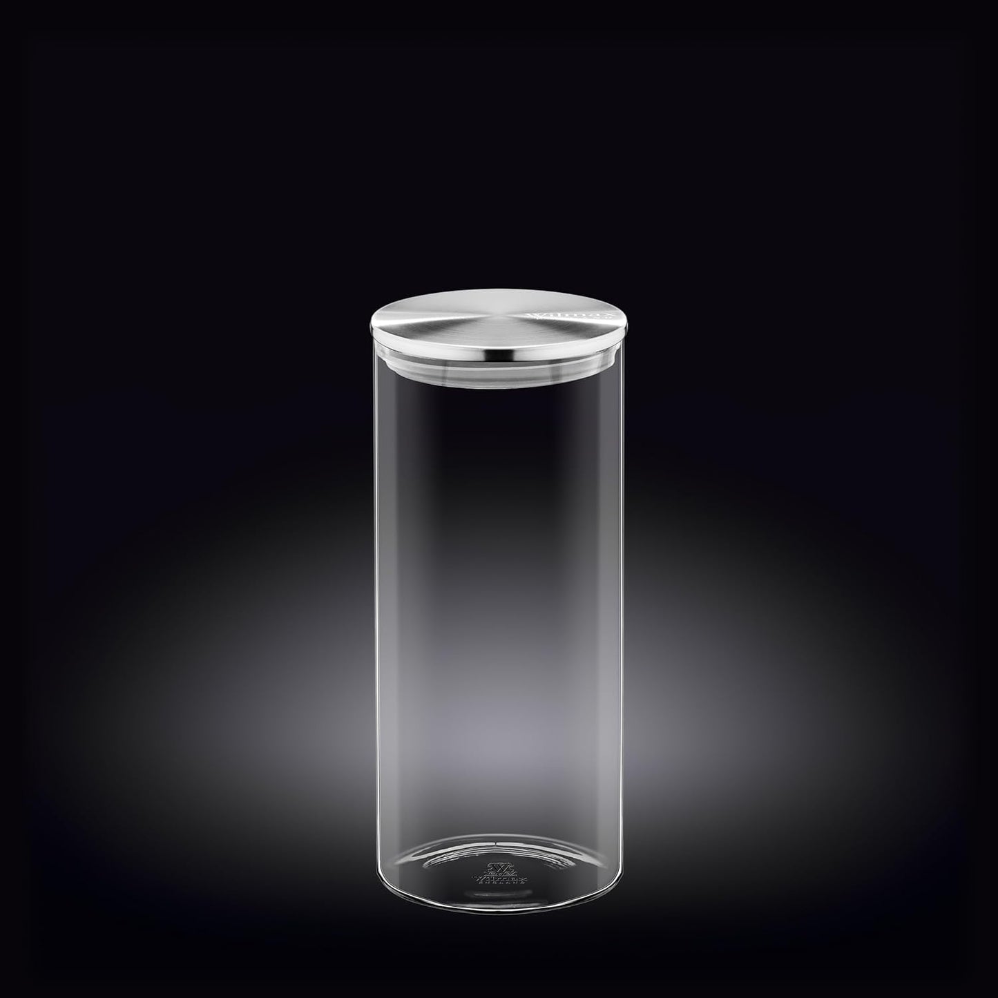 Wilmax Aufbewahrungsglas Borosilikatglas 1500 ml mit Edelstahldeckel WL-888517/A