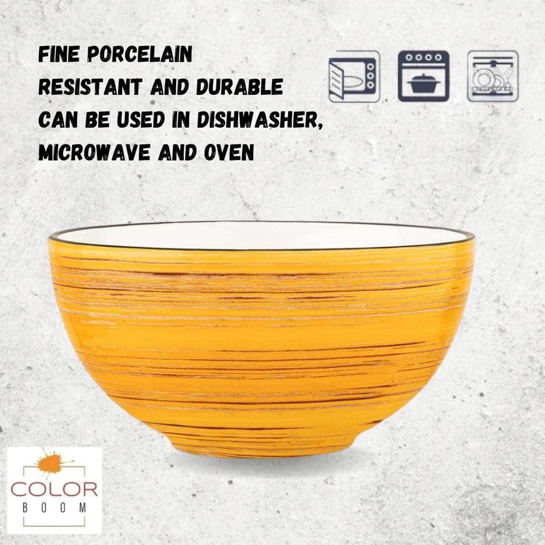 Wilmax Porzellan Schüssel Gelb 19 cm 1700 ml – WL-669432/A