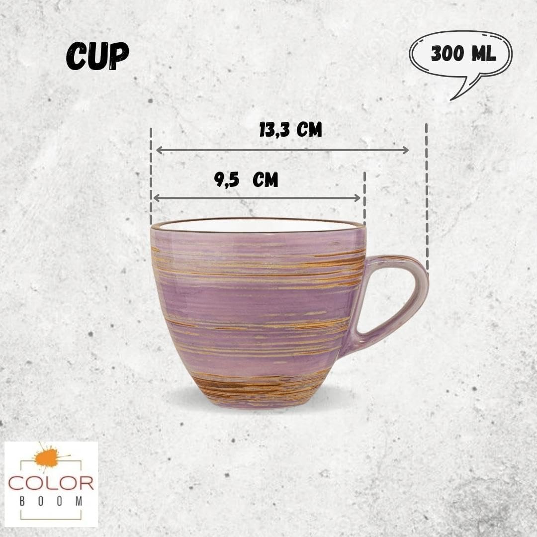 Wilmax Tasse 300 ml in Lavendel Spiral Collection – WL-669736/A