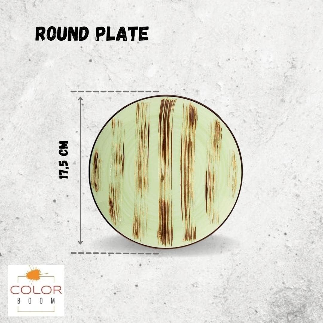 Wilmax runde Dessertteller 6-teilig, 18 cm, ColorBoom Kollektion WL-668111/A6