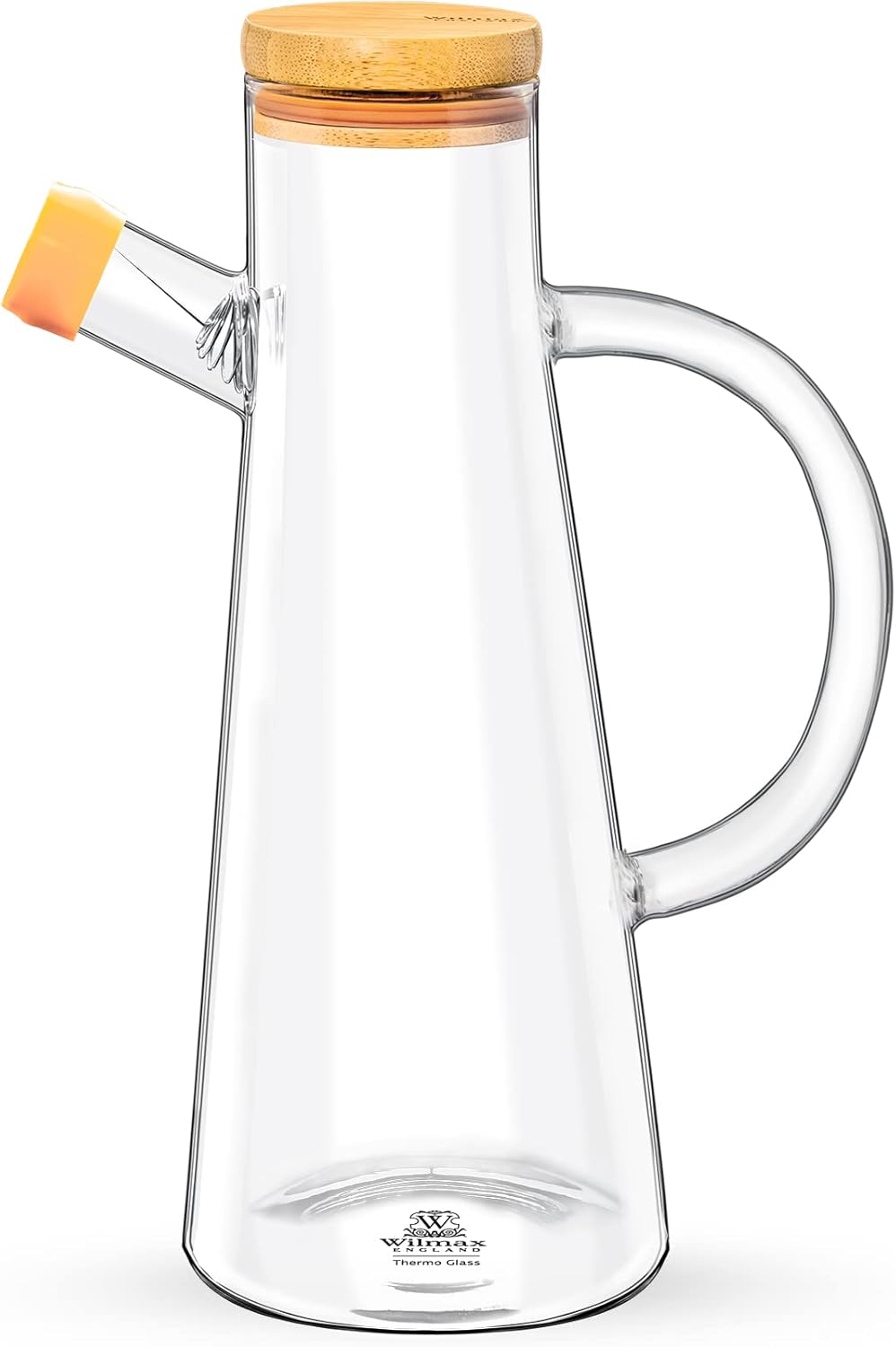 Wilmax England Oil Jug 500 ml Glass with Bamboo Lid