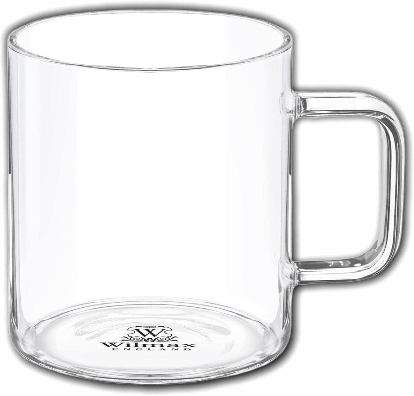 Wilmax Borosilikatglas-Kaffeetassen Set 6er-Pack, 400 ml – WL-888607/A6