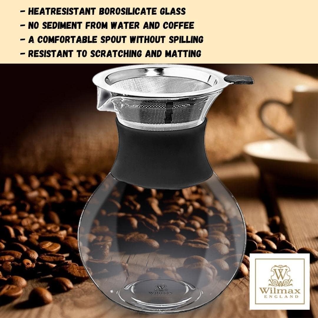 Wilmax Koffiekan 950 ml Borosilicaatglas WL-888854/A