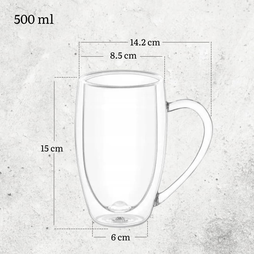 Wilmax Serveerset: Bamboe Bord (28x17.5cm) & 2 Theeglazen