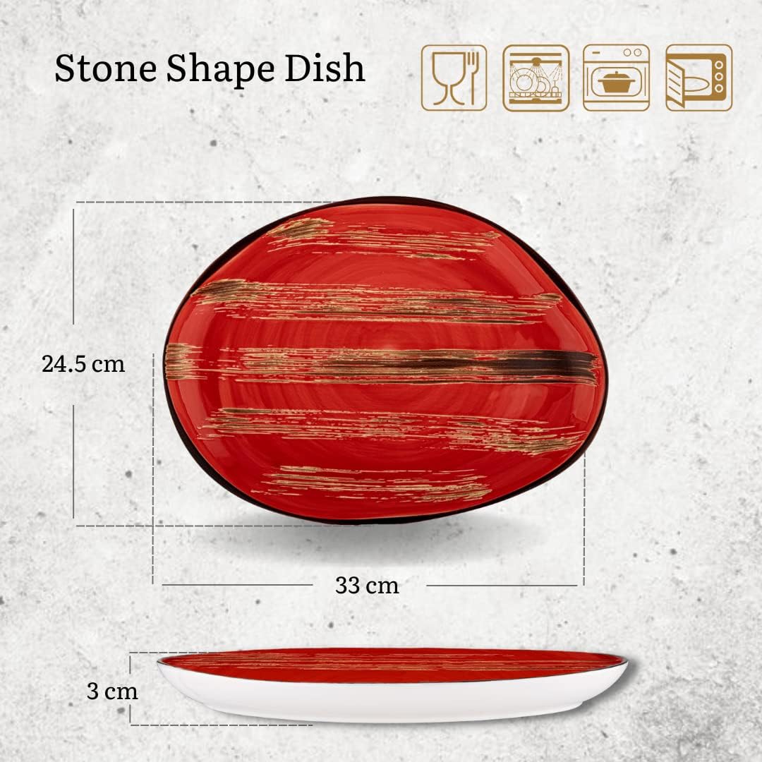 Wilmax Steinförmige Servierschale 33 x 24,5 cm, ColorBoom Kollektion WL-668242/A