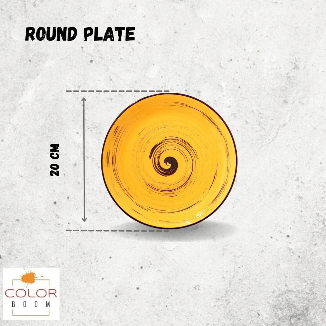 Wilmax Porzellanteller Rund Gelb 20,5 cm WL-669412/A