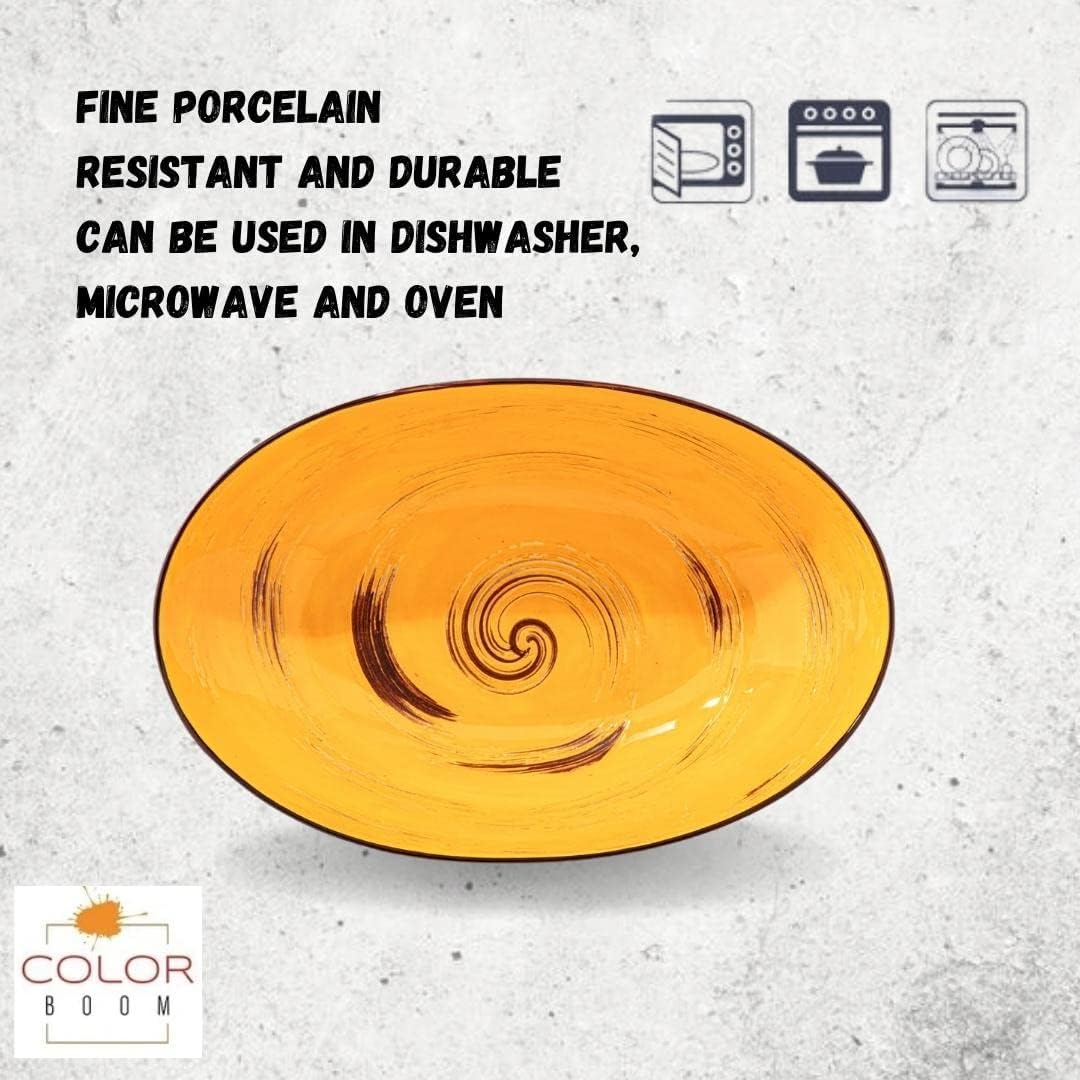 Wilmax Ovale Schüssel 25 x 16,5 x 6 cm Porzellan WL-669440/A