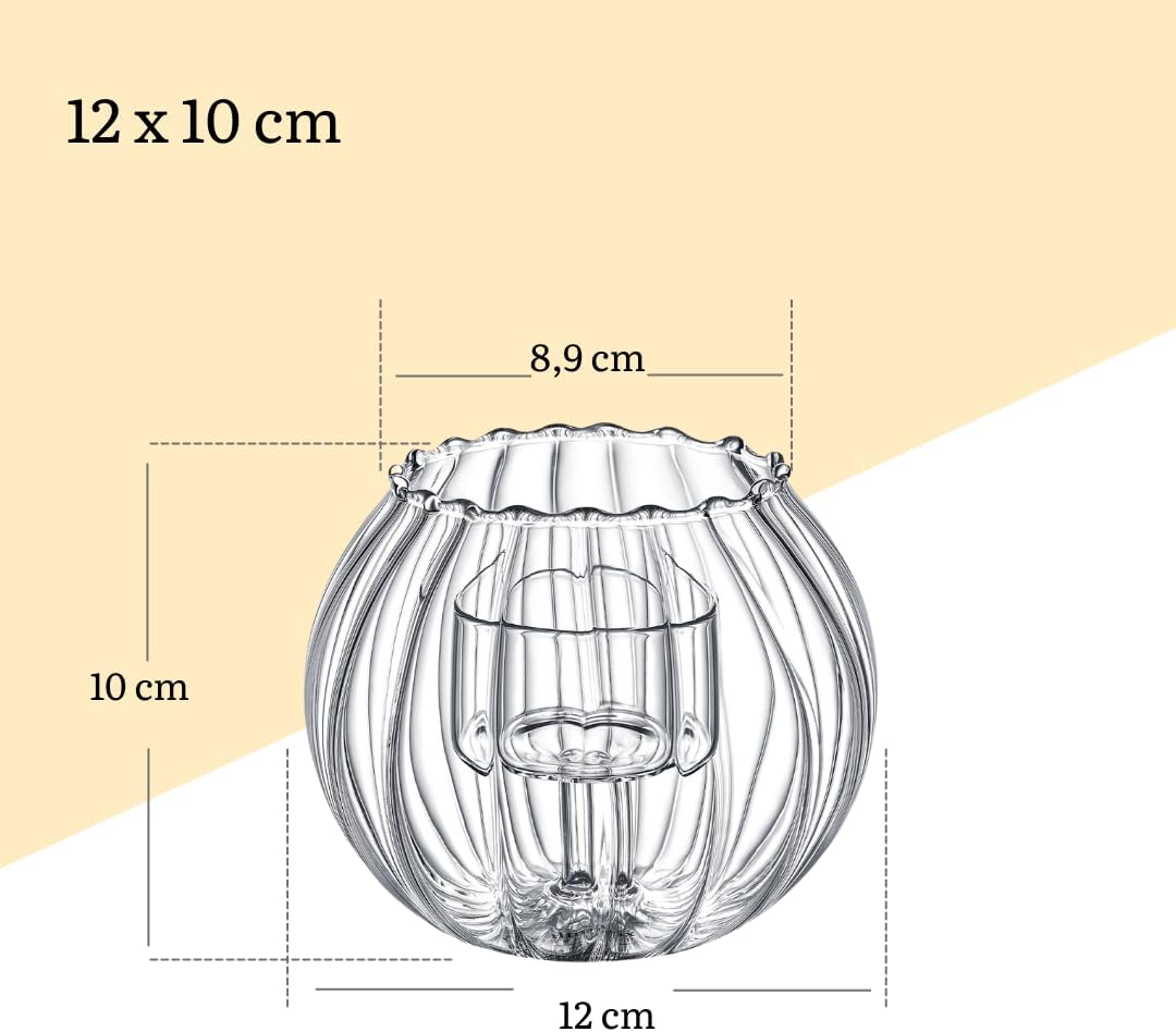 Wilmax Waxinelichthouder 12 x 10 cm Thermoglas WL-888976/A