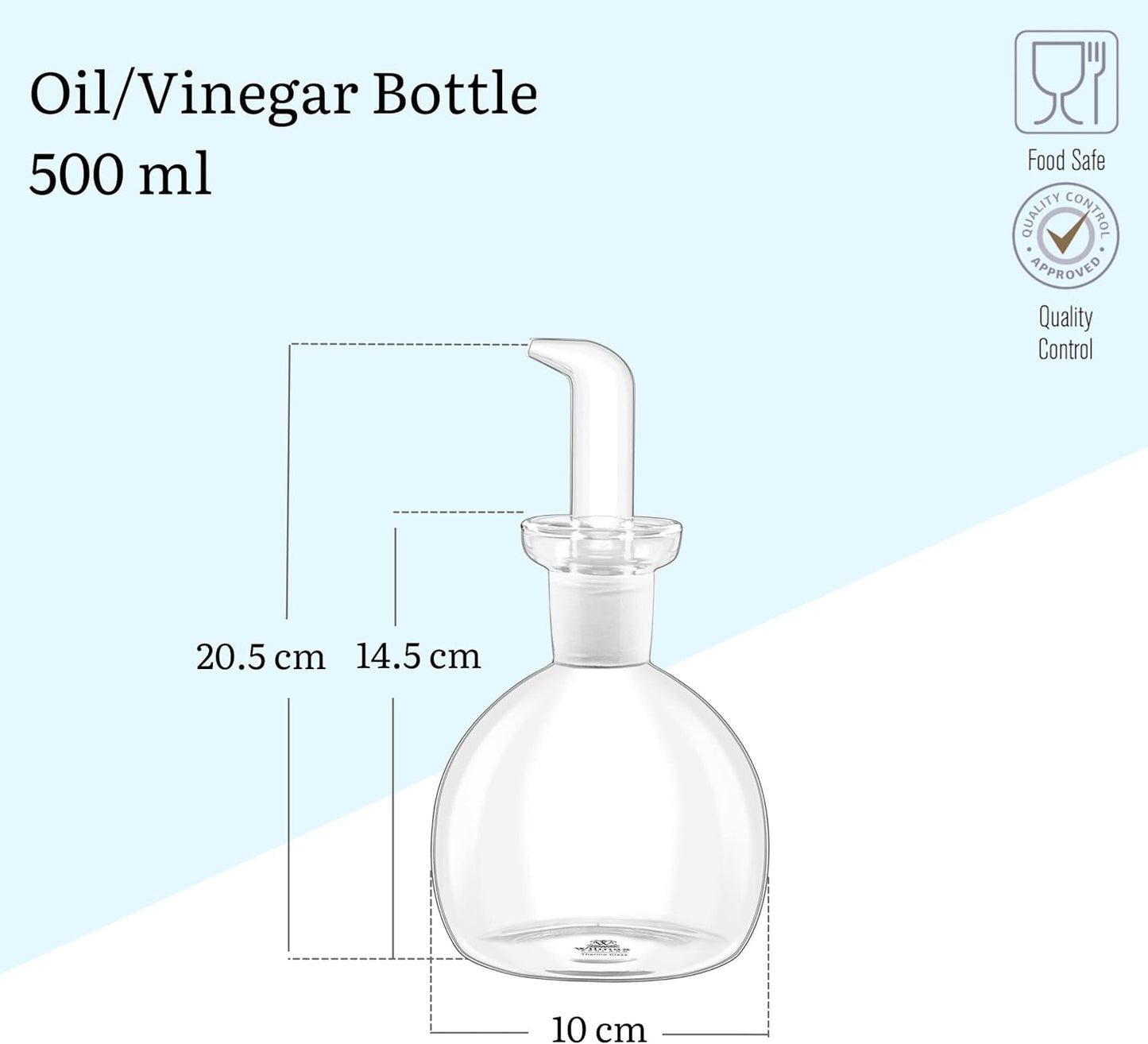 Wilmax Oliefless 500 ml Transparant Glas WL-888952/A