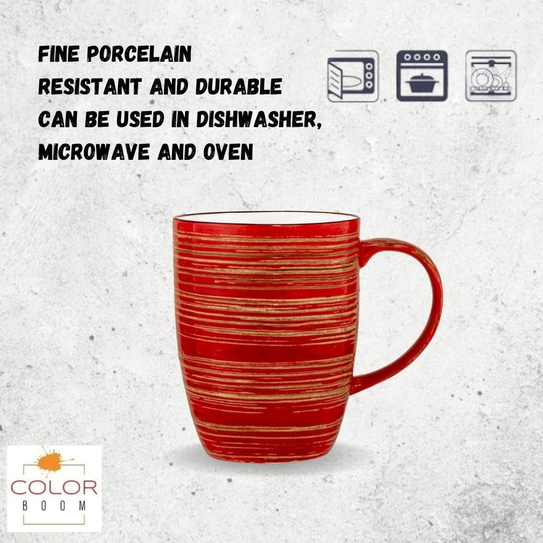 Wilmax Becher 460 ml Color Boom Spiral Set (6 Stück) WL-669237/A6