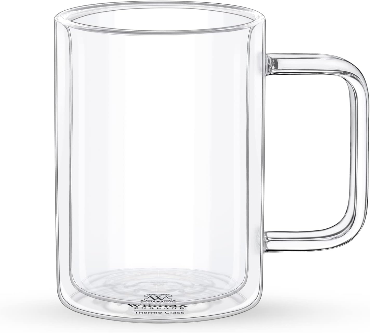 Wilmax Double Wall Mug 400 ml Set of 4 Borosilicate Glass