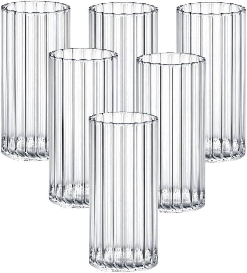 Wilmax Gegroefd Glas 300 ml 6-delige Set WL-888625/A6