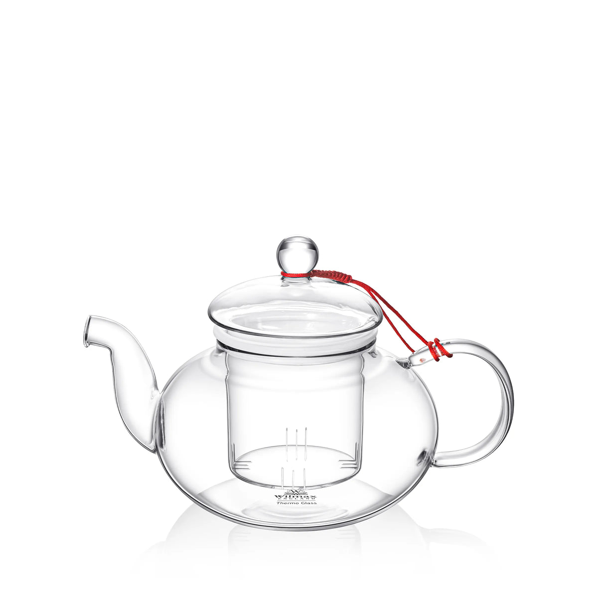 Wilmax England Theepot | Borosilicaatglas RVS filter 1200ml