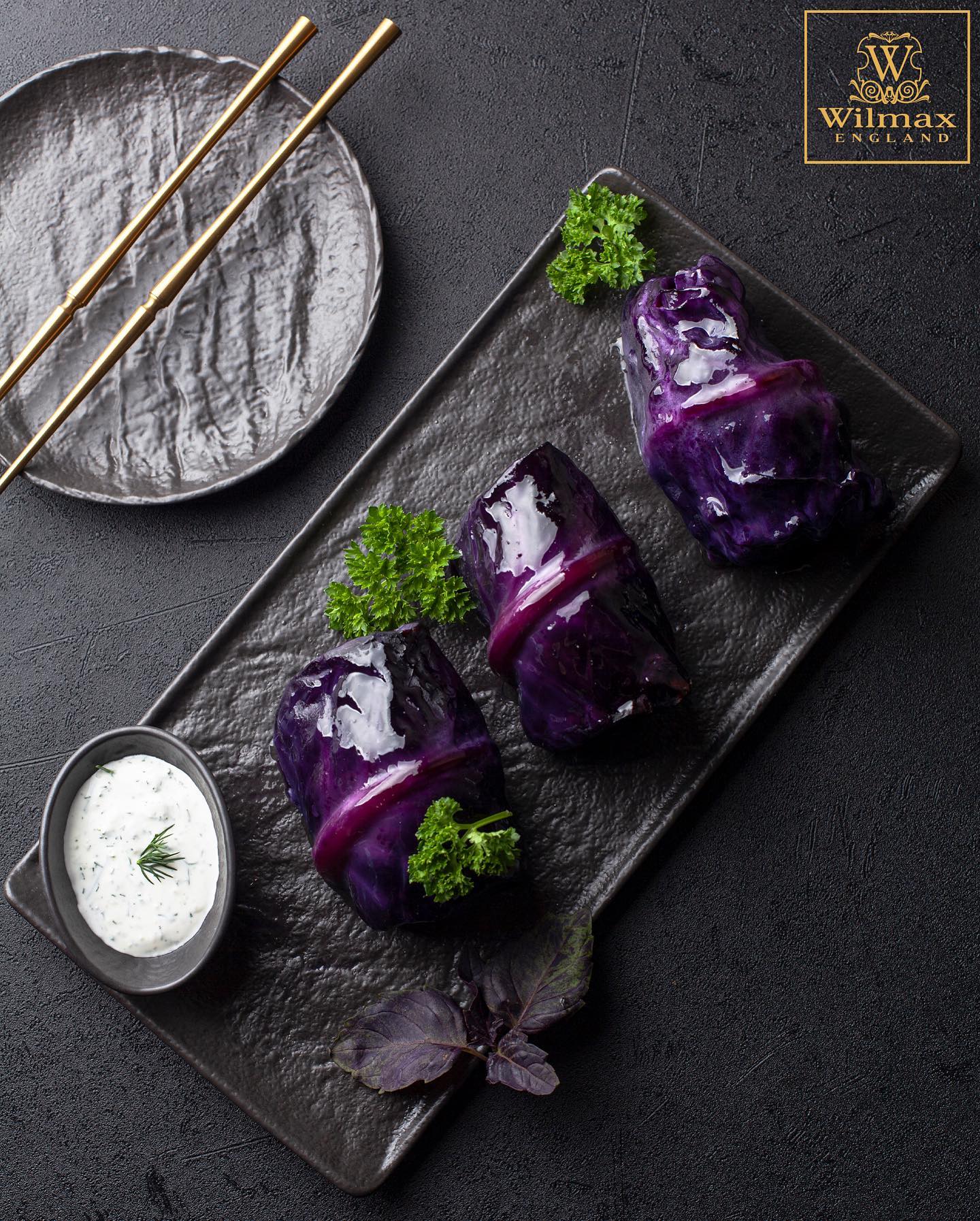 Wilmax Rechteckige Porzellanteller 2-teiliges Set 29,5 x 14,5 cm WL-661109/A2