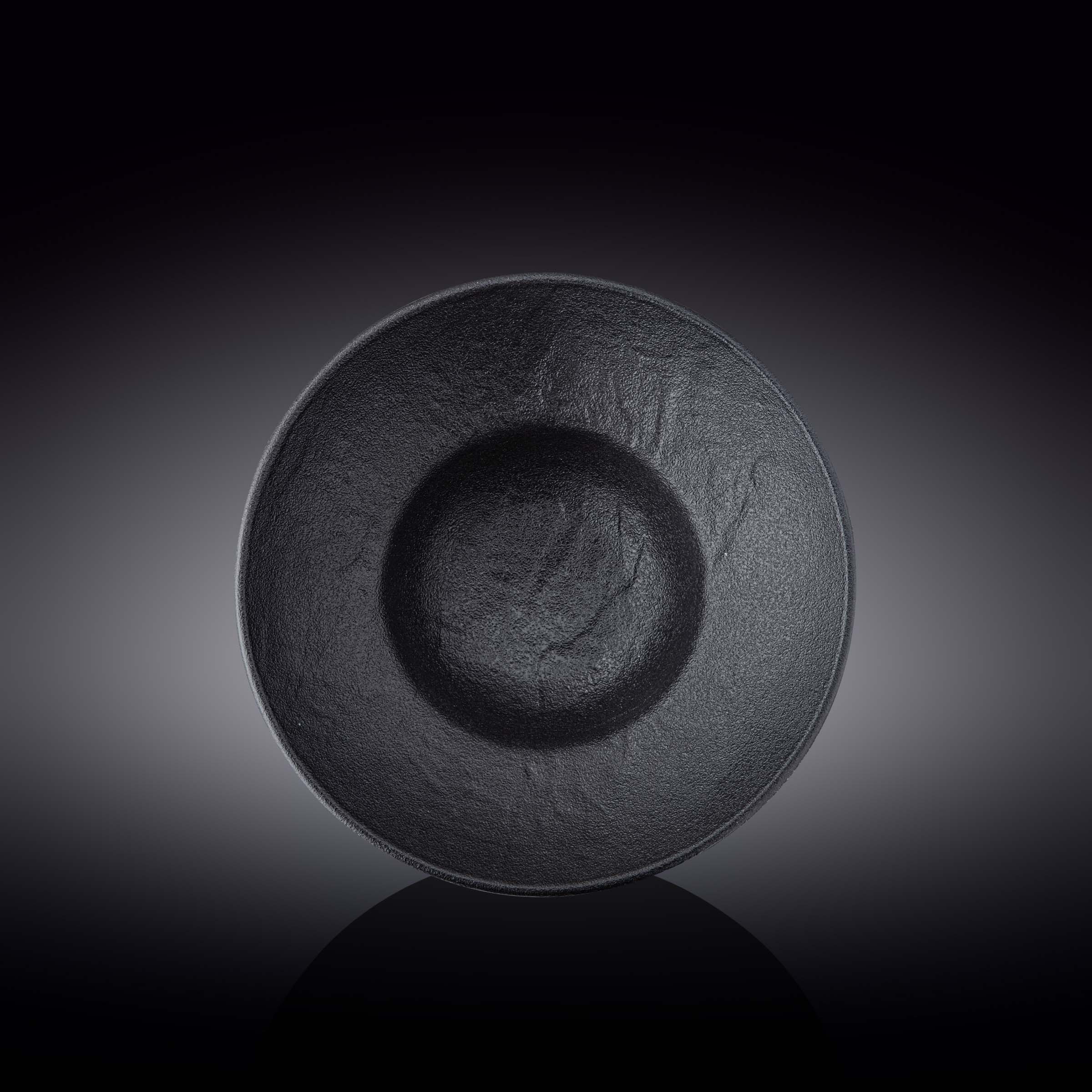 Wilmax Tiefes Porzellanteller 1100 ml Schwarz WL-661113/A