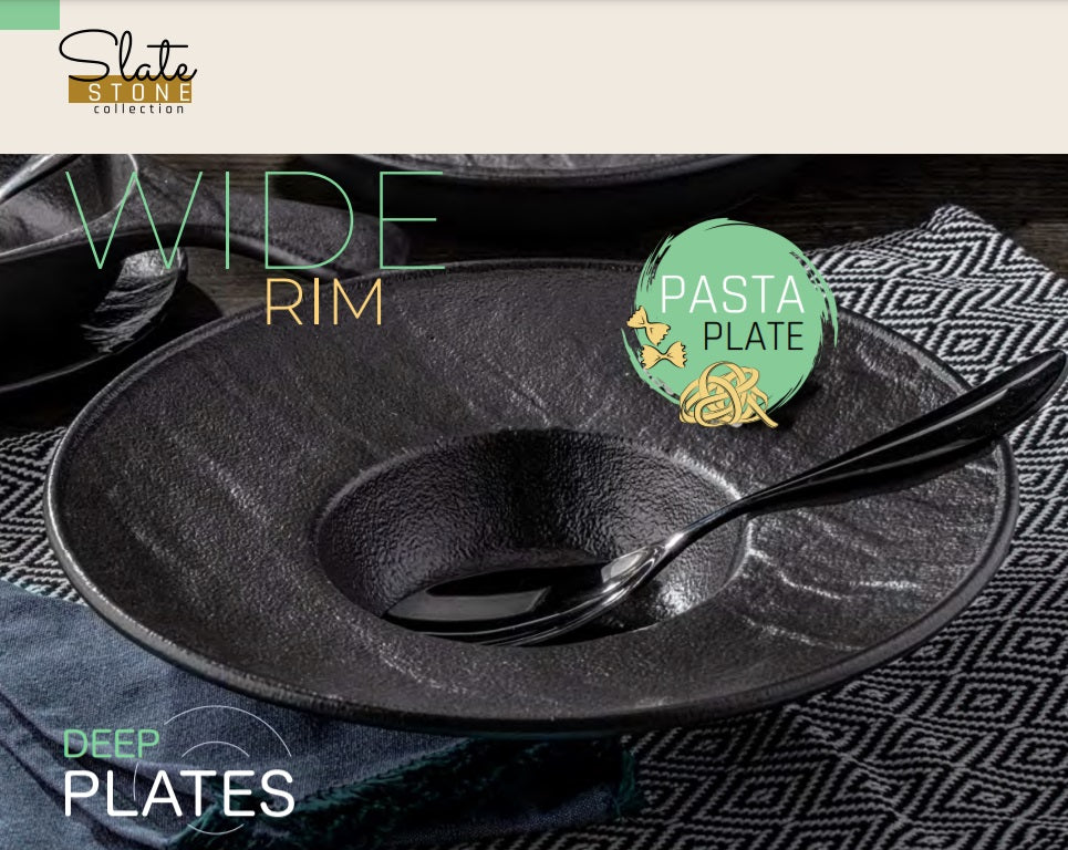 Wilmax Tiefer Teller SlateStone Porzellan 27 cm 250 ml WL-661116/A