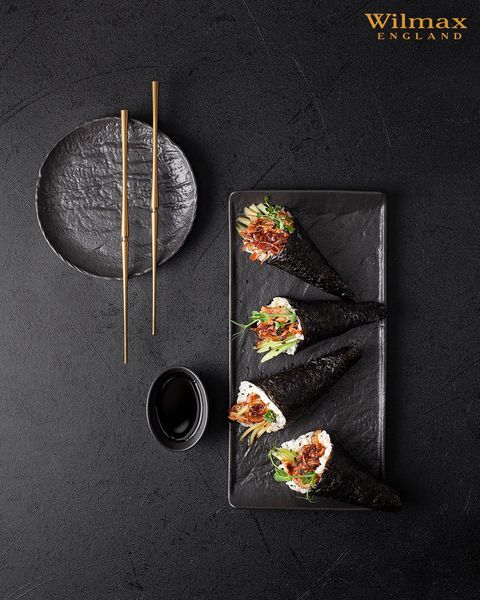 Wilmax Rond bord 15.5 cm 6-delige set SlateStone Zwart
