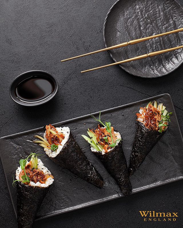 Wilmax Rechteckige Porzellanteller 2-teiliges Set 29,5 x 14,5 cm WL-661109/A2