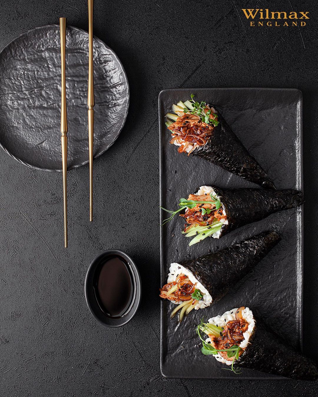 Wilmax SlateStone Teller Schwarz 18 cm WL-661123/A6