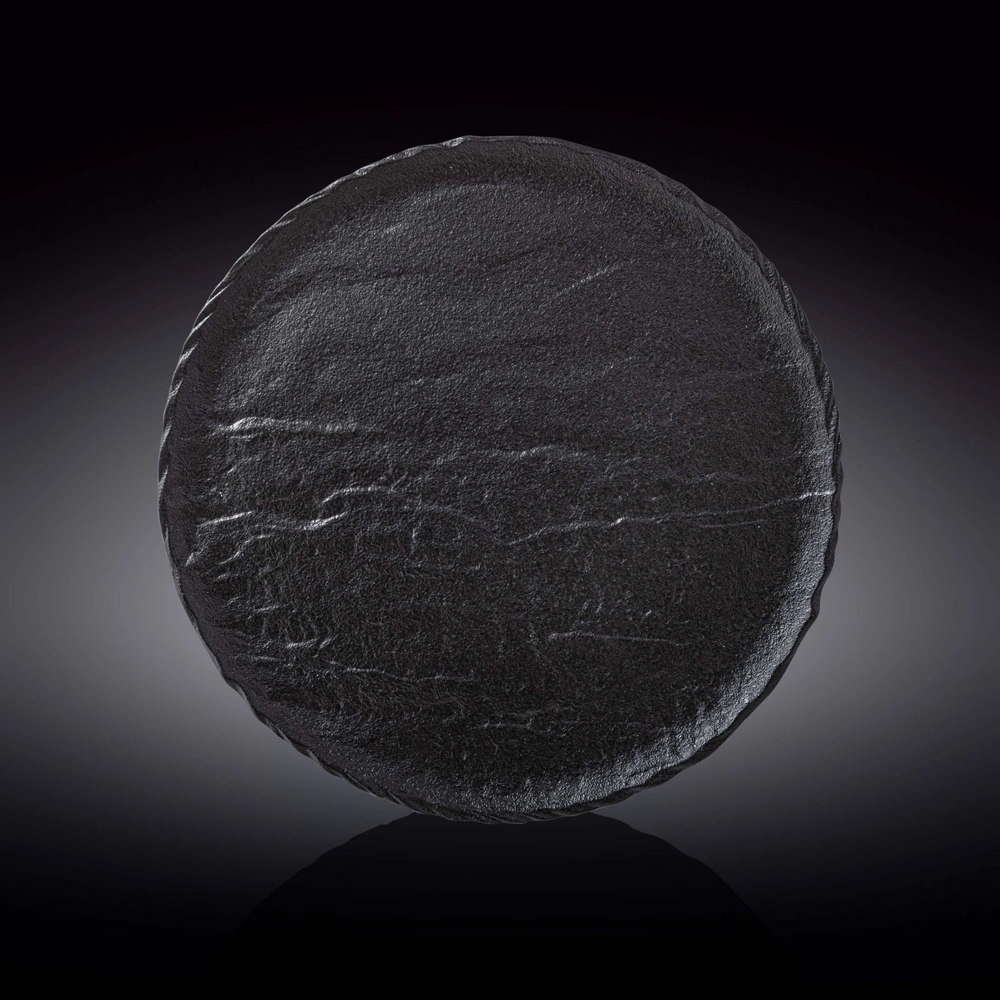 Wilmax Ronde Serveerschaal 30 cm 2 stuks Zwart WL-661128/A2