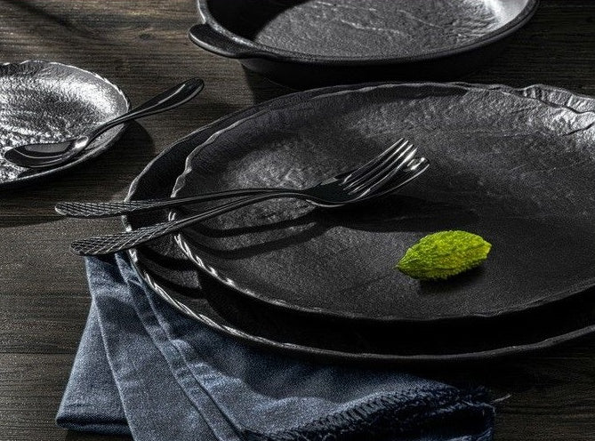 Wilmax Round Platter 30 cm Schwarz, 2 Stück, WL-661128/A2