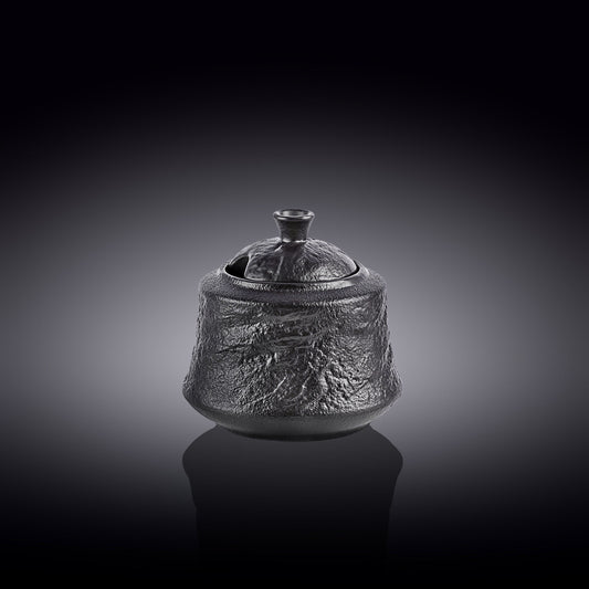 Suikerpot Porselein Zwart 280 ml – WL-661160/A