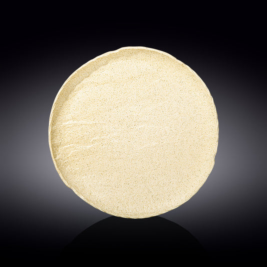 Wilmax Bord rond 28 cm Zand Porselein WL-661327/A