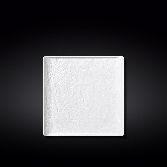 Wilmax Quadratischer Teller, 17 x 17 cm, Weiß Matt – WL-661505/A
