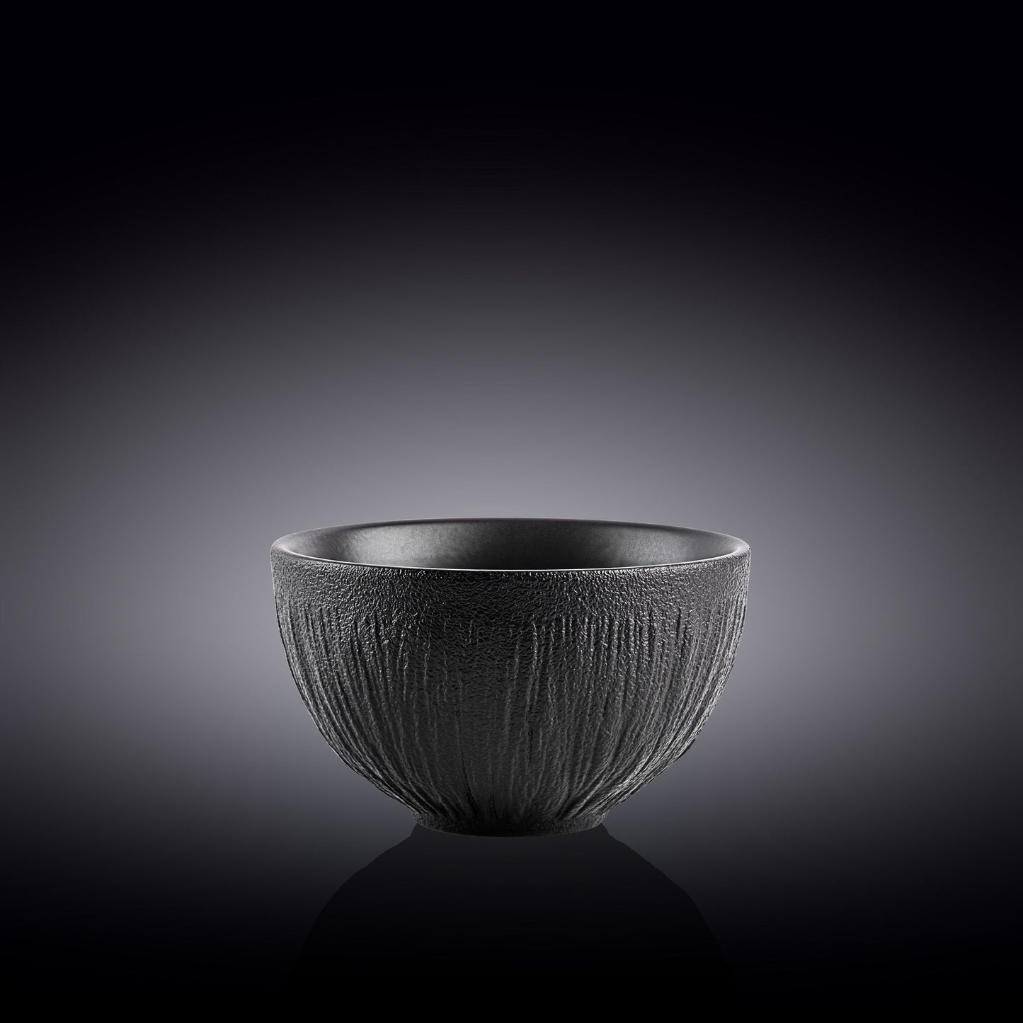 Wilmax Schalen Set 2er Schwarz 1000 ml Porzellan Salatschüssel WL-664117/A2