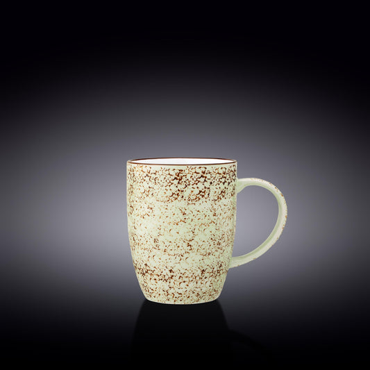 Wilmax Porzellanbecher, 460 ml, Splash Color Pistazie Design, WL-667137/A