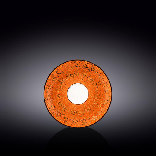 Wilmax Untertasse 15 cm orange Porzellan WL-667336/B