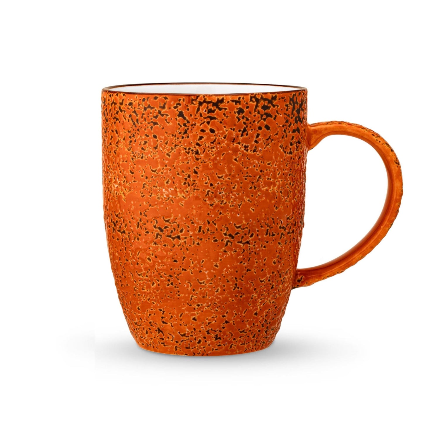 Wilmax Porzellanbecher, 460 ml, Splash Color Orange Design, WL-667337/A