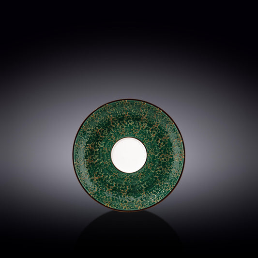 Wilmax Untertasse Porzellan 15 cm grün WL-667536/B
