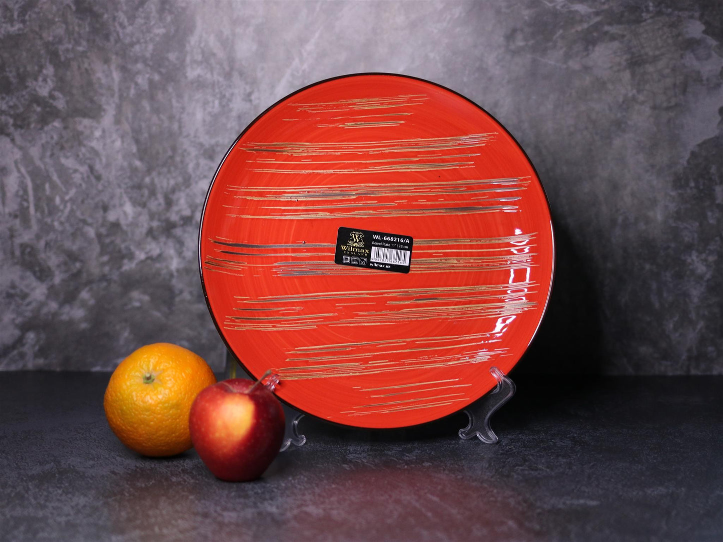 Wilmax England Plate 28 cm Red Porcelain WL-668216/A