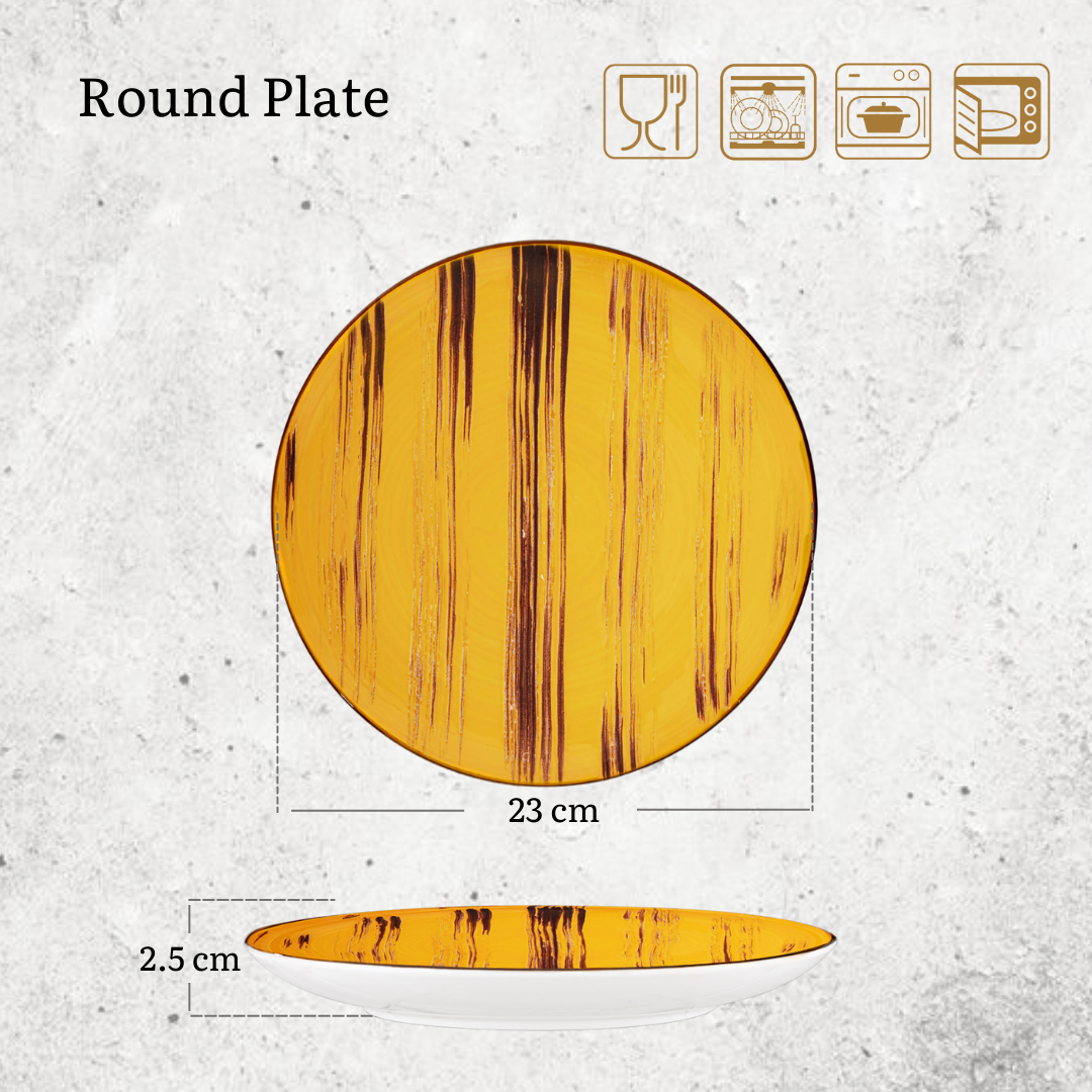 Wilmax Runde Speiseteller 23 cm – Kratzfest & Stilvoll – WL-668413/A3