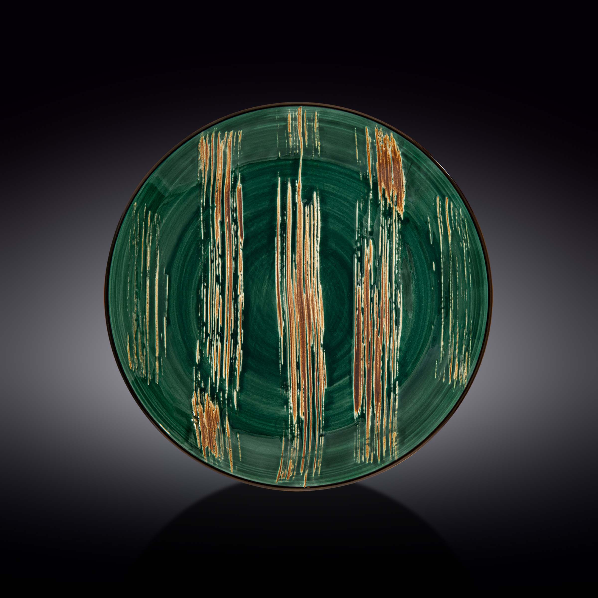 Wilmax Teller, 28 cm, Grün, Porzellan, WL-668516/A