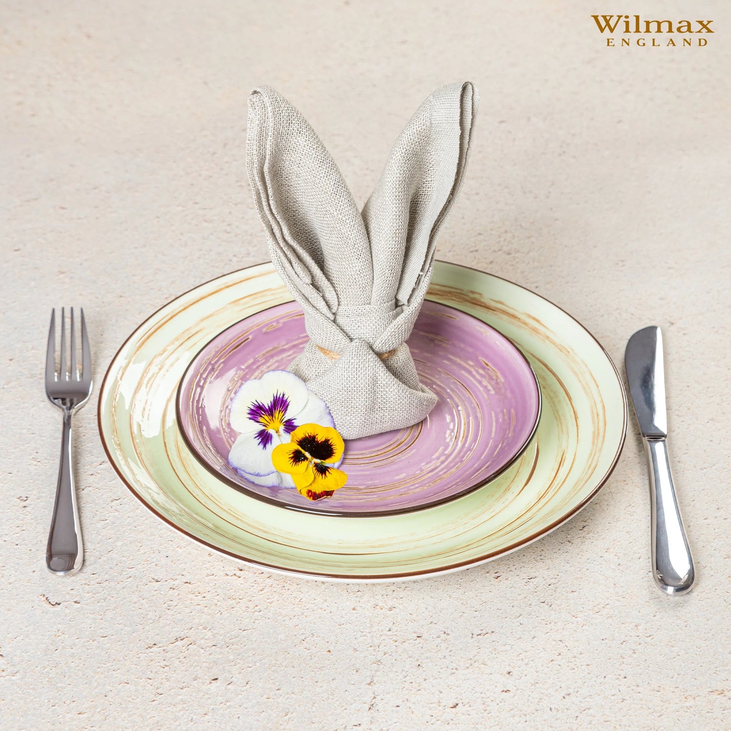 Wilmax Dinner Plate SPIRAL PISTACHIO 28 cm WL-669116/A