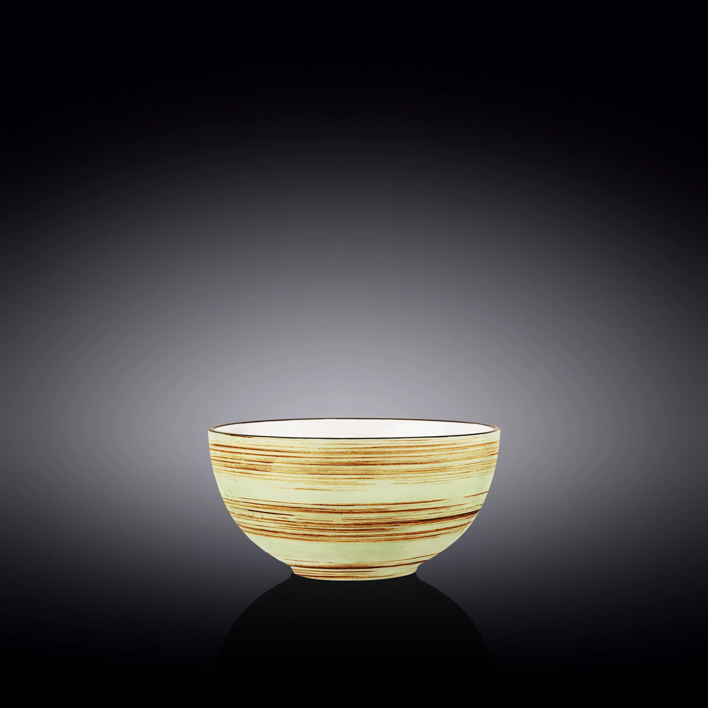 Wilmax Porzellan Schüssel, Spiral Kollektion, Pistazie, 600 ml – WL-669130/A