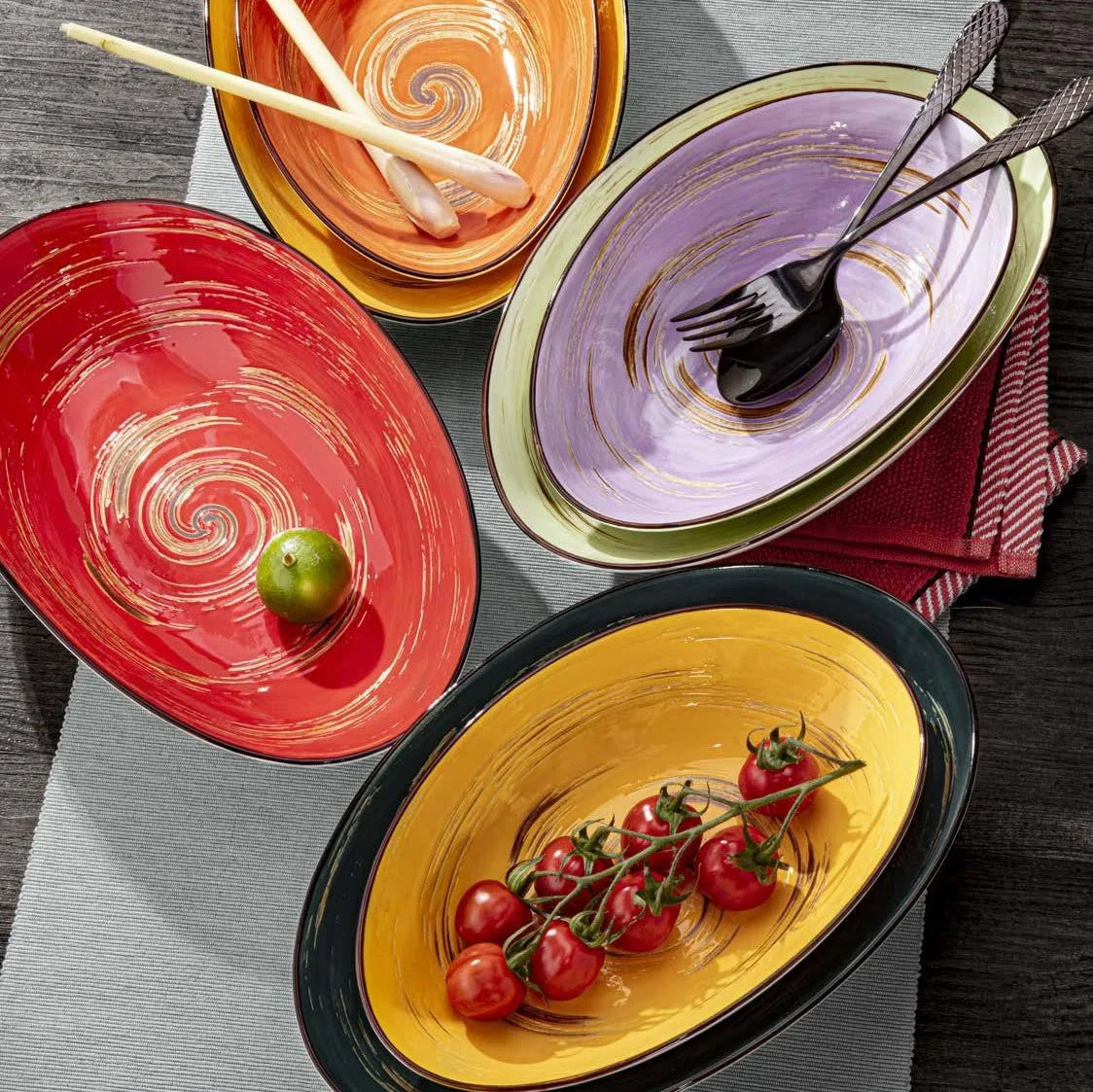 Wilmax Ovale Schüssel 25 x 16,5 x 6 cm Porzellan WL-669440/A