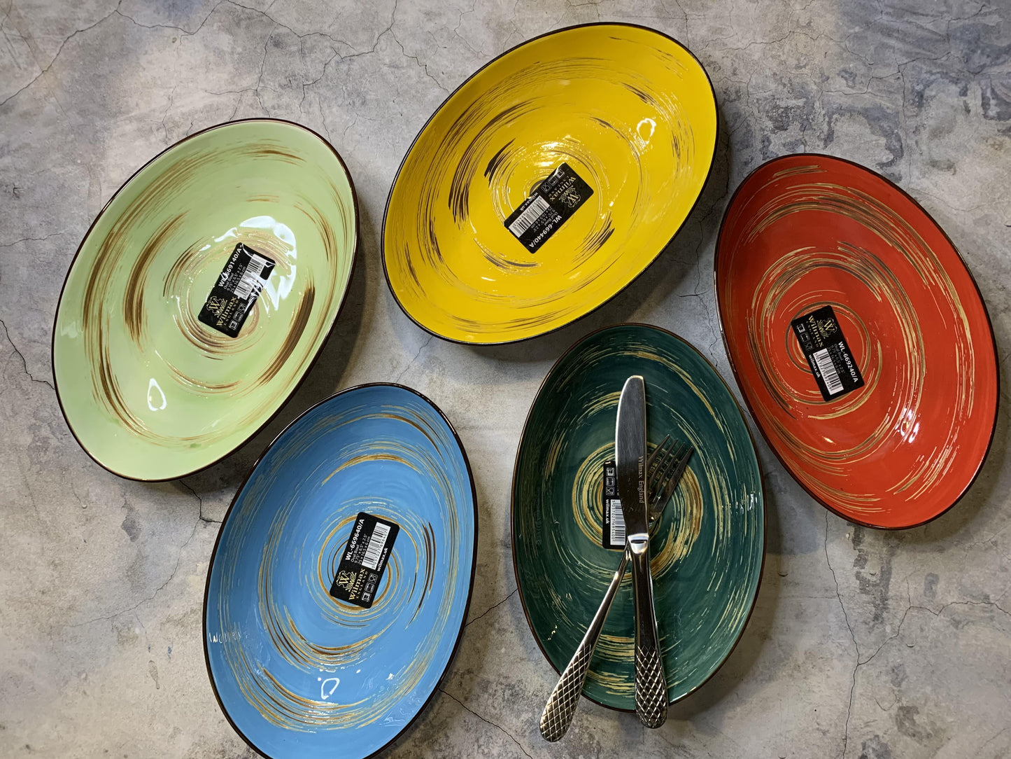 Wilmax Porzellan Schüssel oval 30 cm rot WL-669241/A