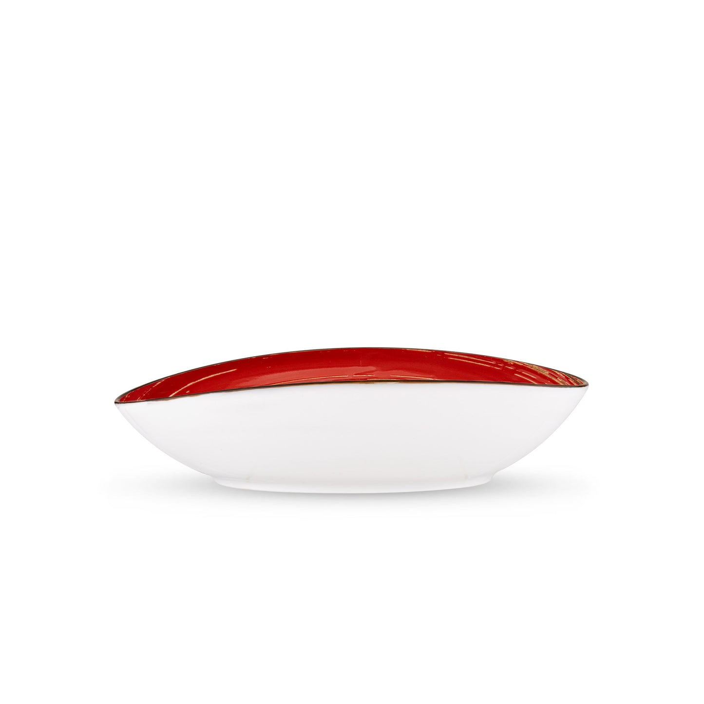 Wilmax Ovale Schaal Rood Porselein 30 cm - WL-669241/A