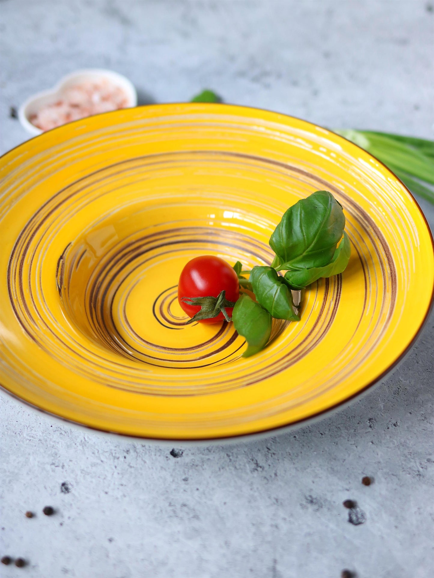 Wilmax England Deep Plate 24 cm Yellow Porcelain Set of 2
