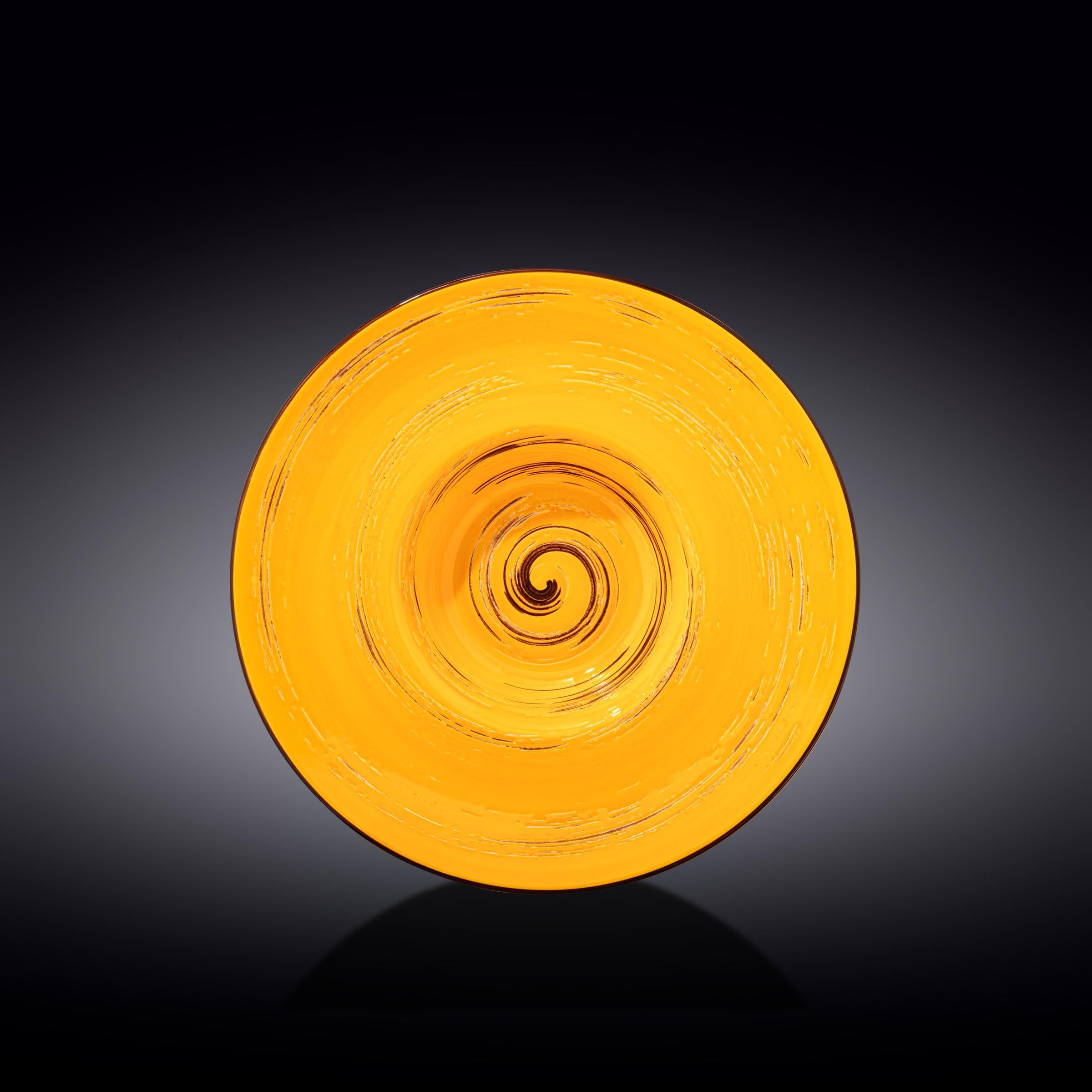 Wilmax Diep Bord 24 cm 200 ml Geel Porselein WL-669425/A